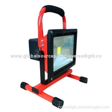 Rechargeable LED floodlight, 1 x 50W LED light source